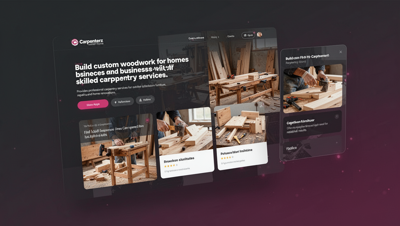 Preview of Carpenterz - Carpenter and Craftsman WP Theme