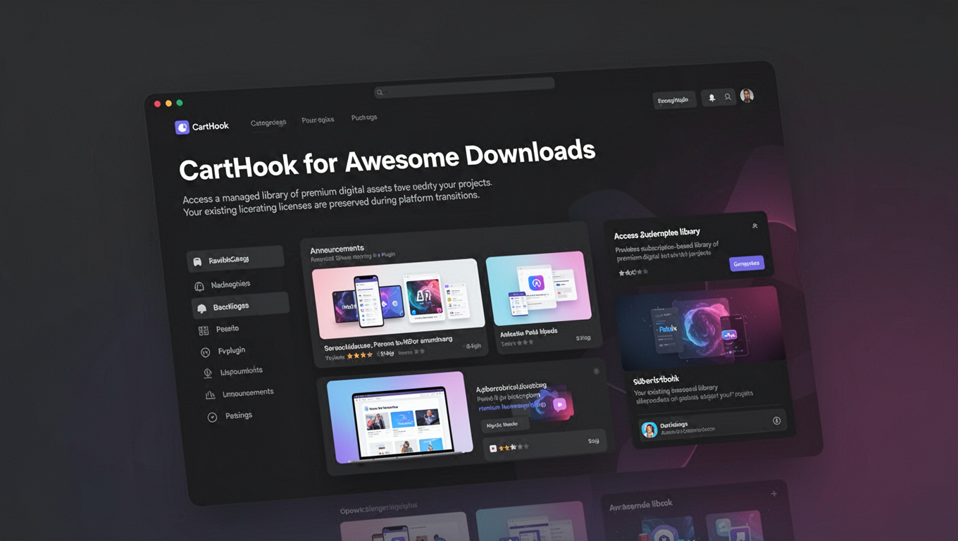 Preview of CartHook for Awesome Downloads