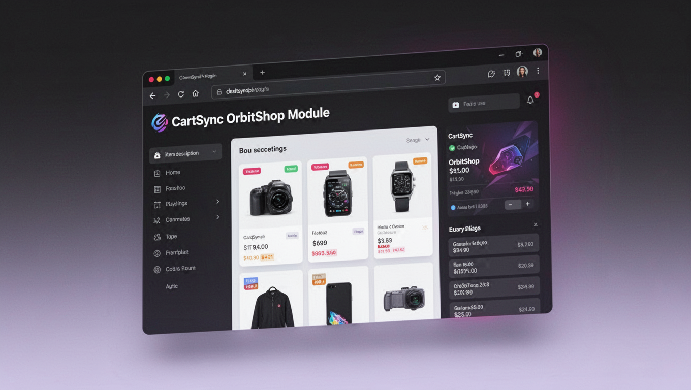 Preview of CartSync OrbitShop Module