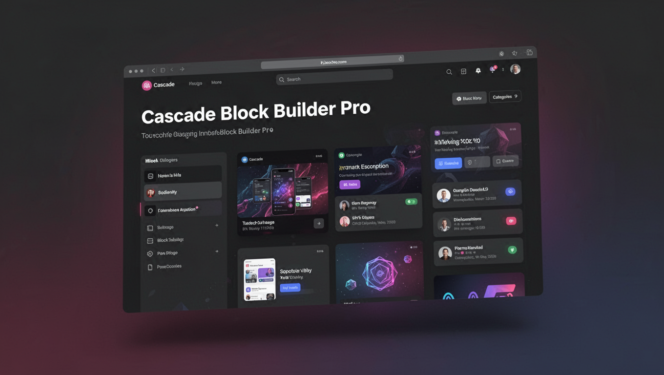 Preview of Cascade Block Builder Pro