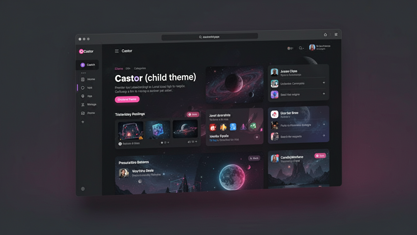 Preview of Castor (child theme)