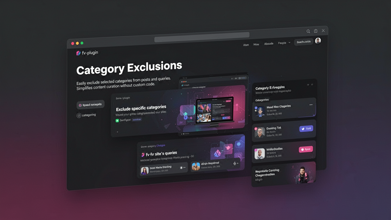 Preview of Category Exclusions