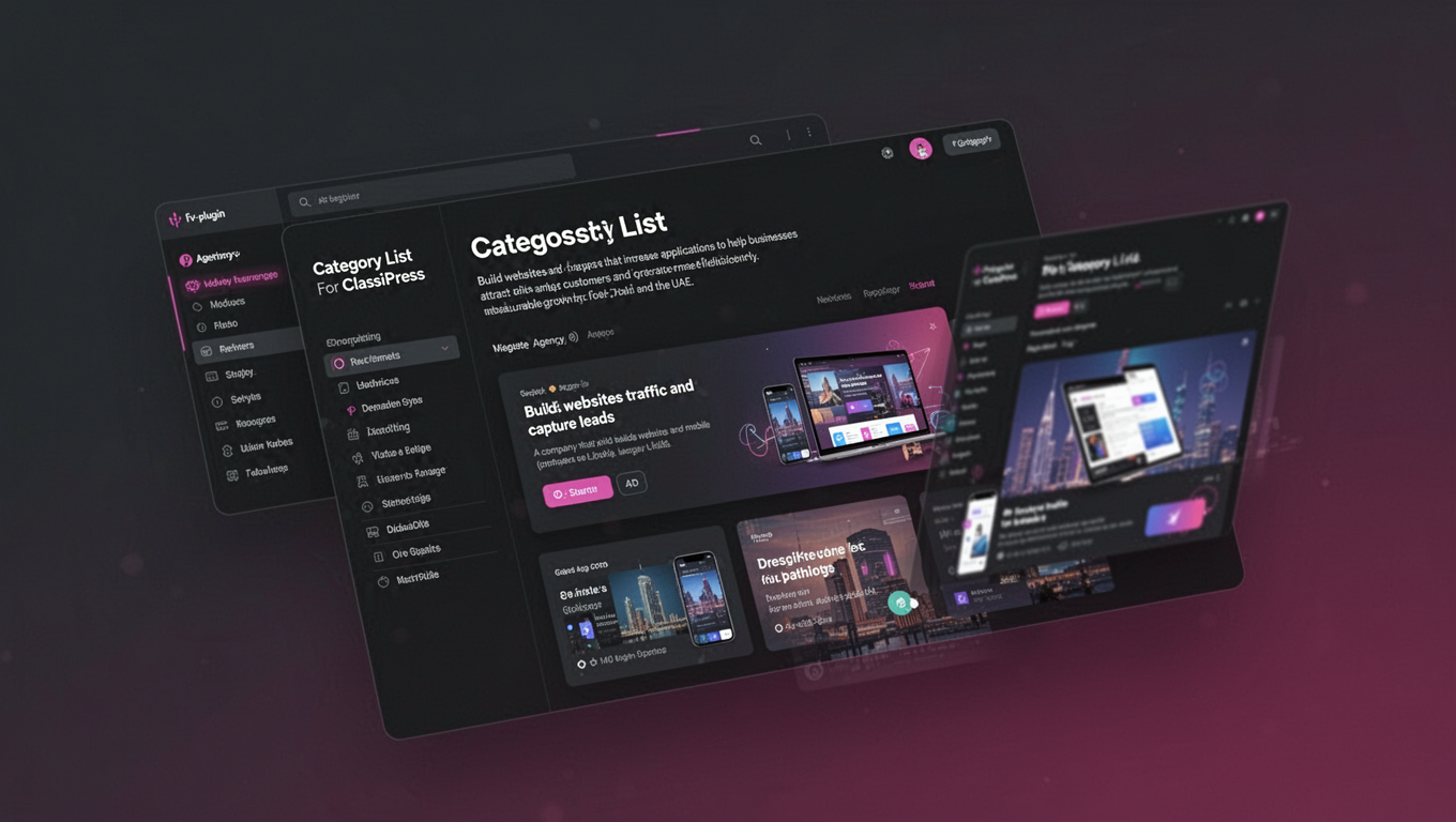 Preview of Category List For ClassiPress