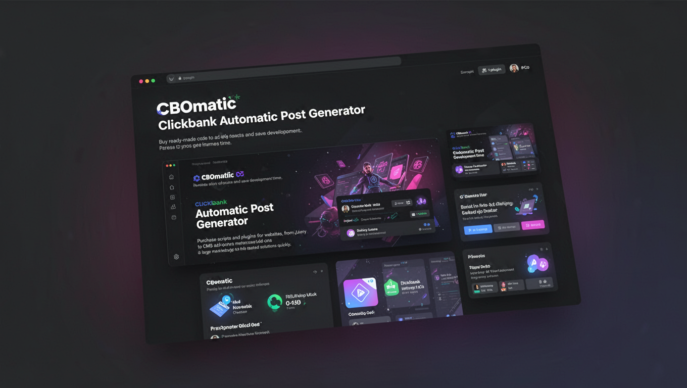 Preview of CBomatic Clickbank Automatic Post Generator