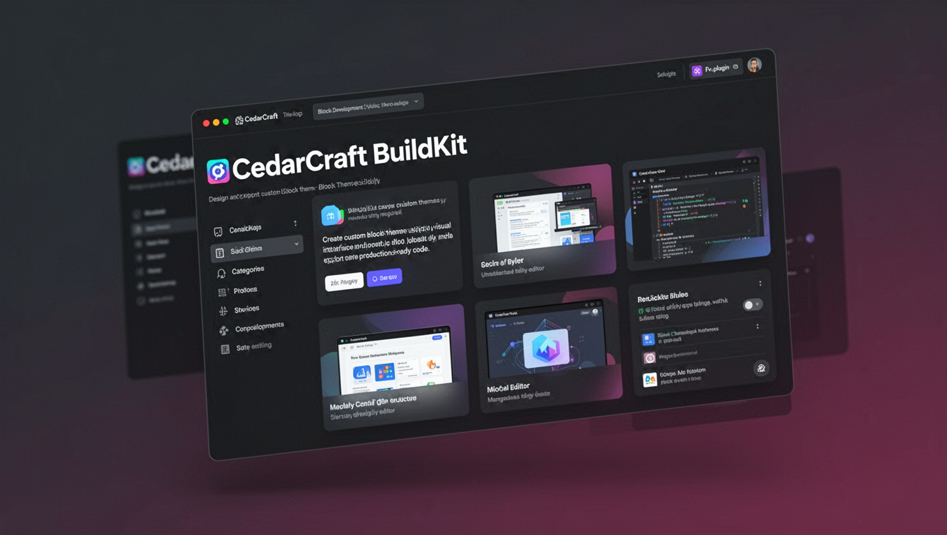 Preview of CedarCraft BuildKit