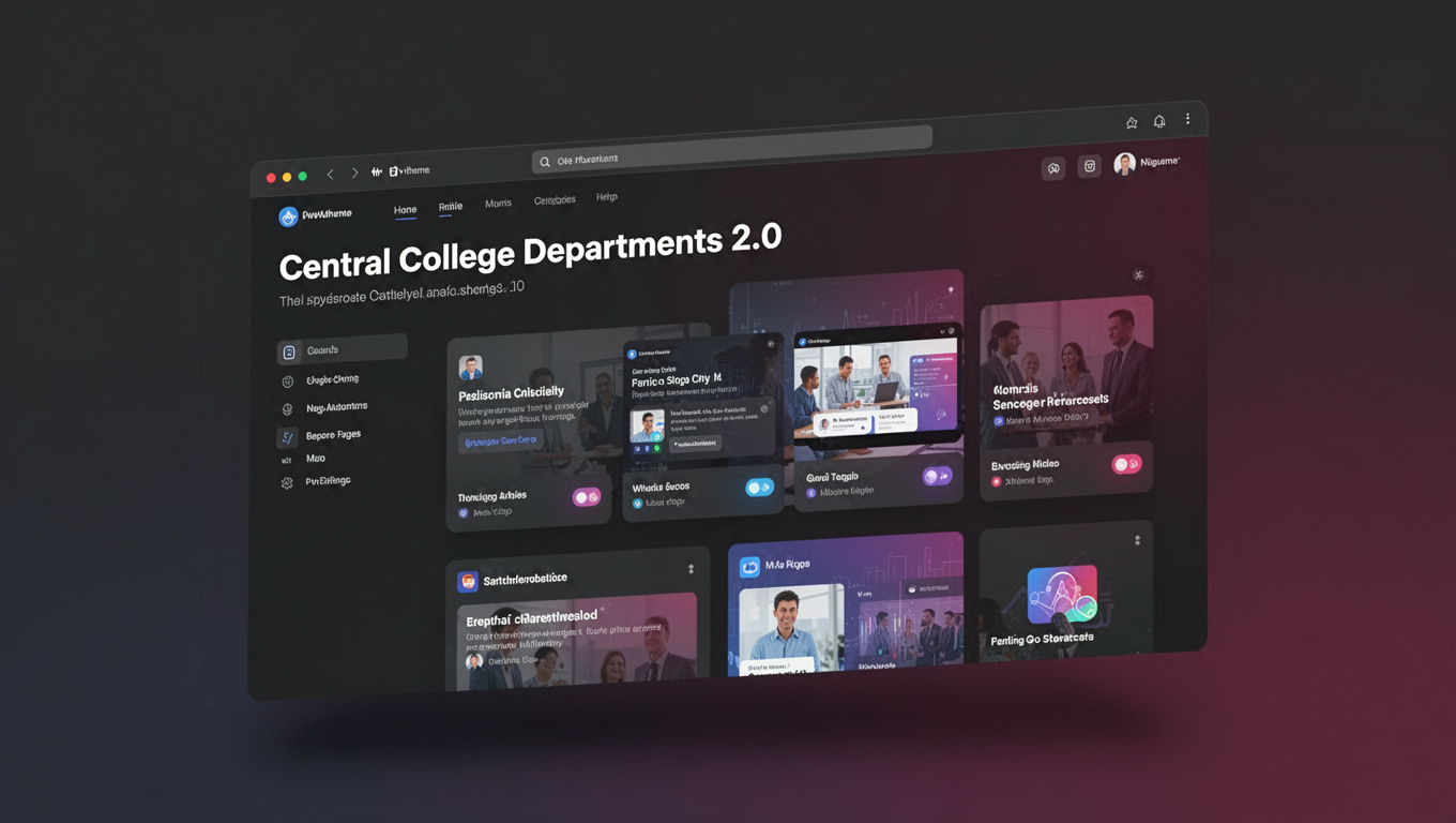 Preview of Central College Departments 2.0