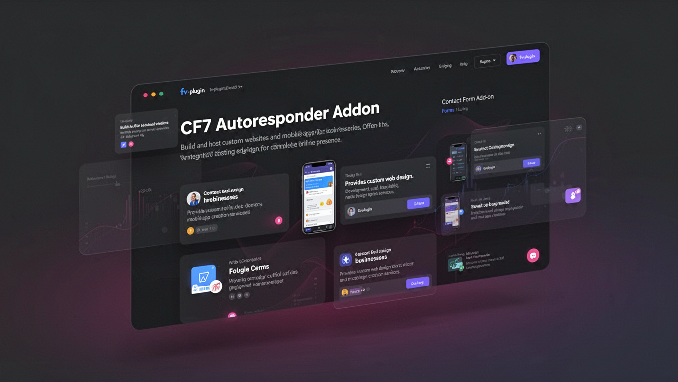 Preview of CF7 Autoresponder Addon