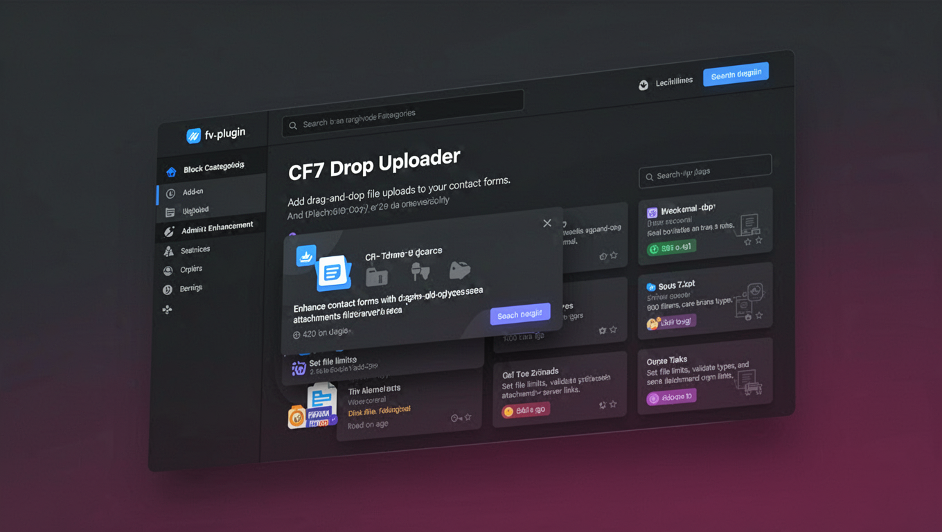 Preview of CF7 Drop Uploader