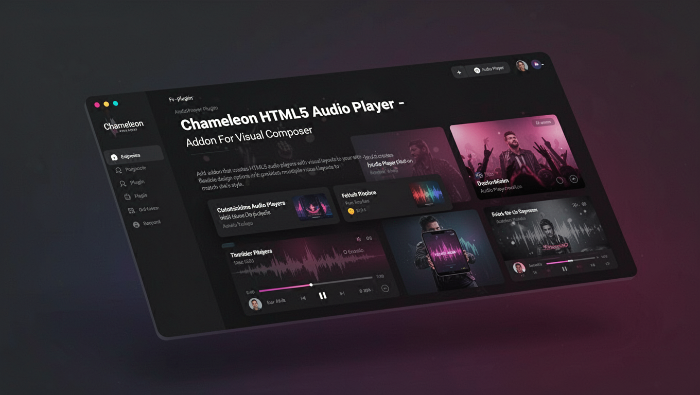 Preview of Chameleon HTML5 Audio Player - Addon For Visual Composer