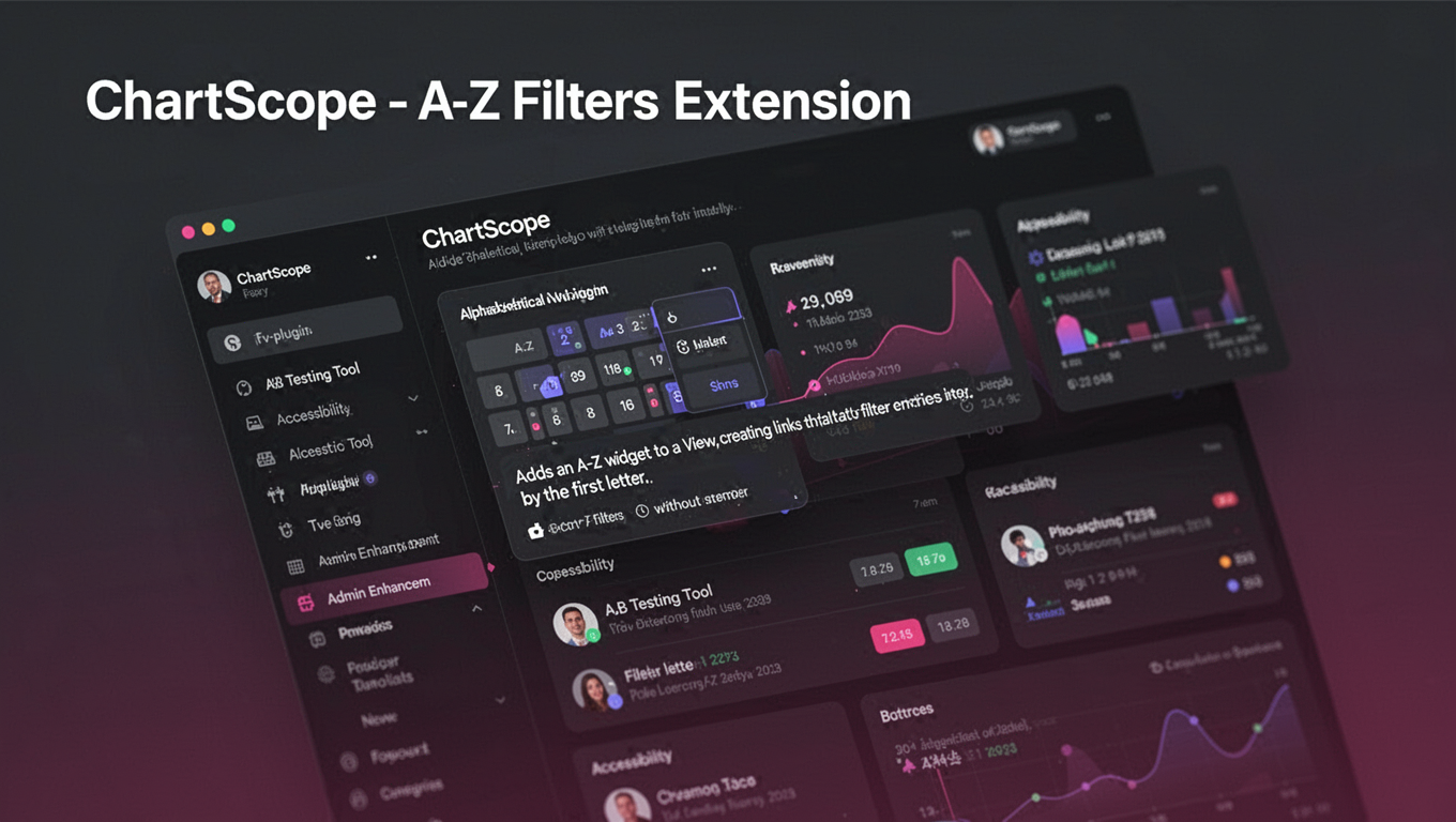 Preview of ChartScope - A-Z Filters Extension