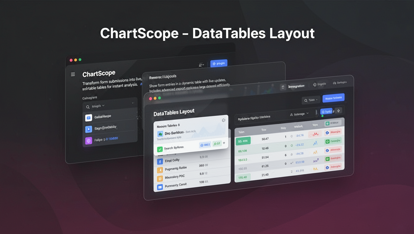 Preview of ChartScope - DataTables Layout