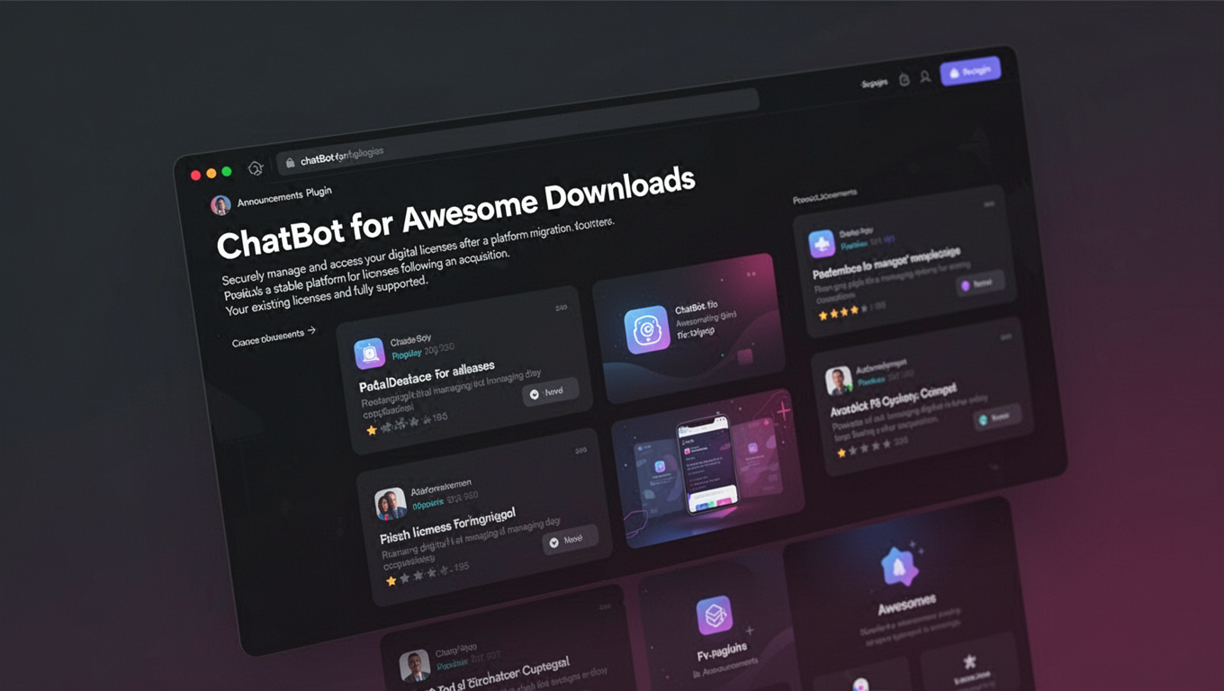 Preview of ChatBot for Awesome Downloads