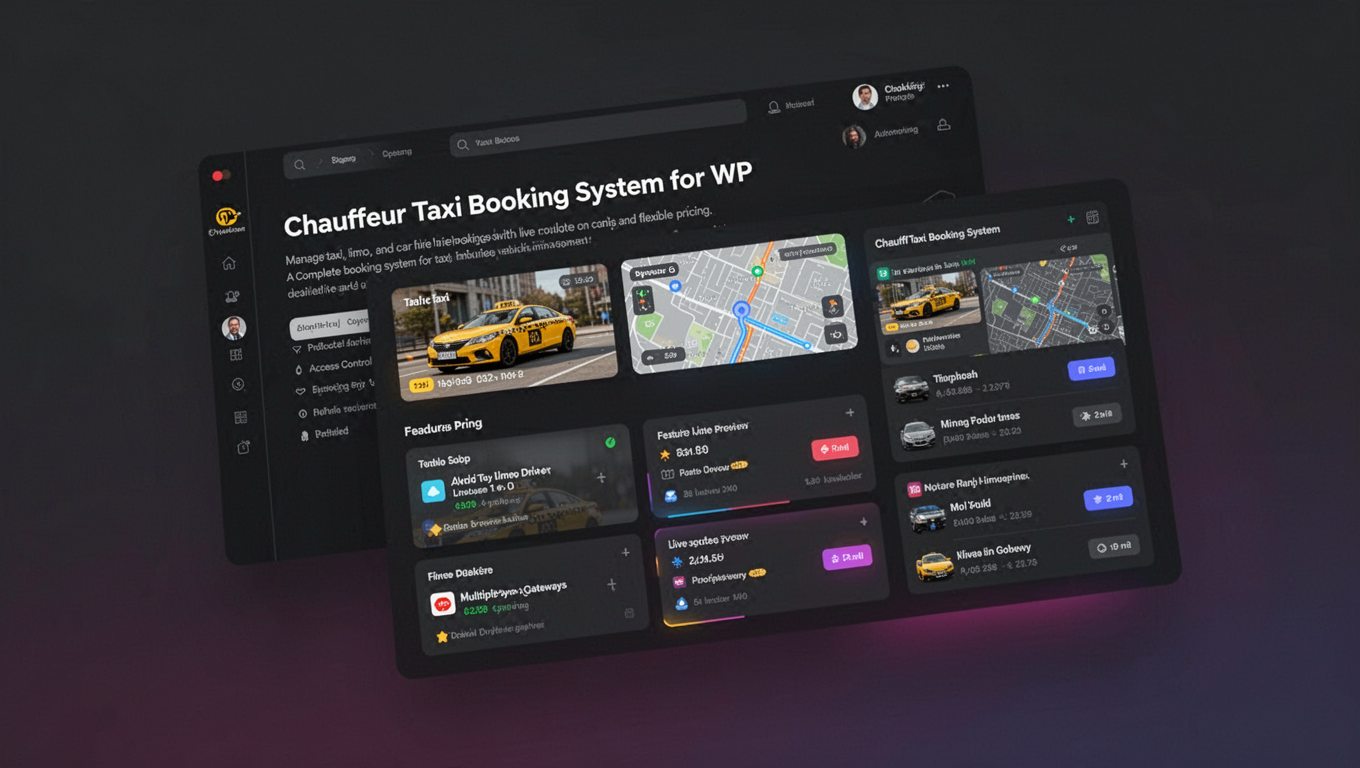 Preview of Chauffeur Taxi Booking System for WP