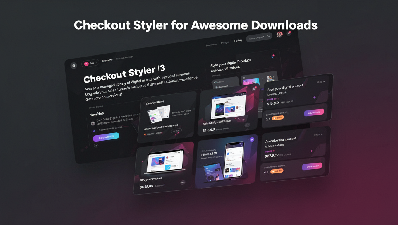 Preview of Checkout Styler for Awesome Downloads