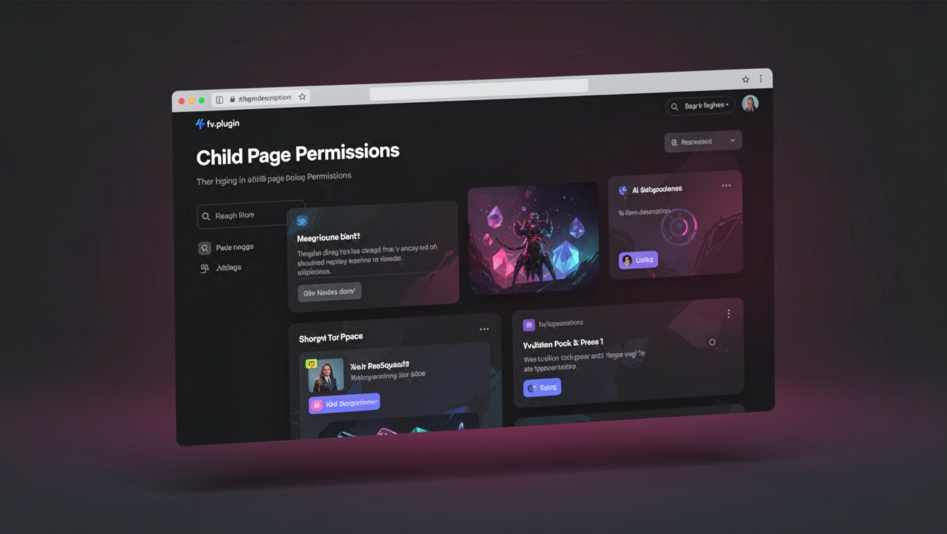 Preview of Child Page Permissions