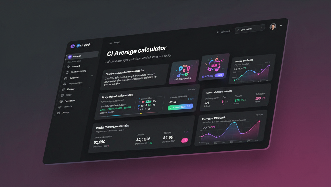 Preview of CI Average calculator