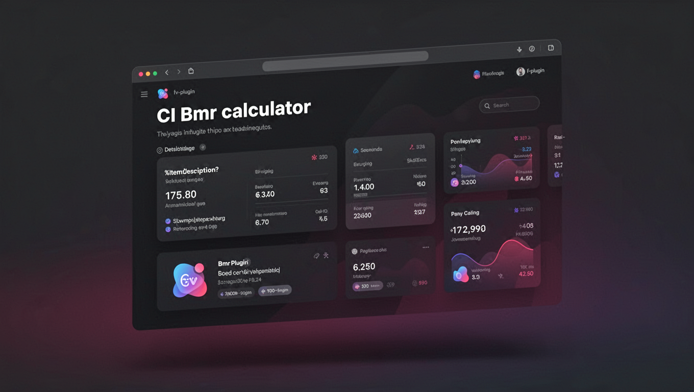 Preview of CI Bmr calculator