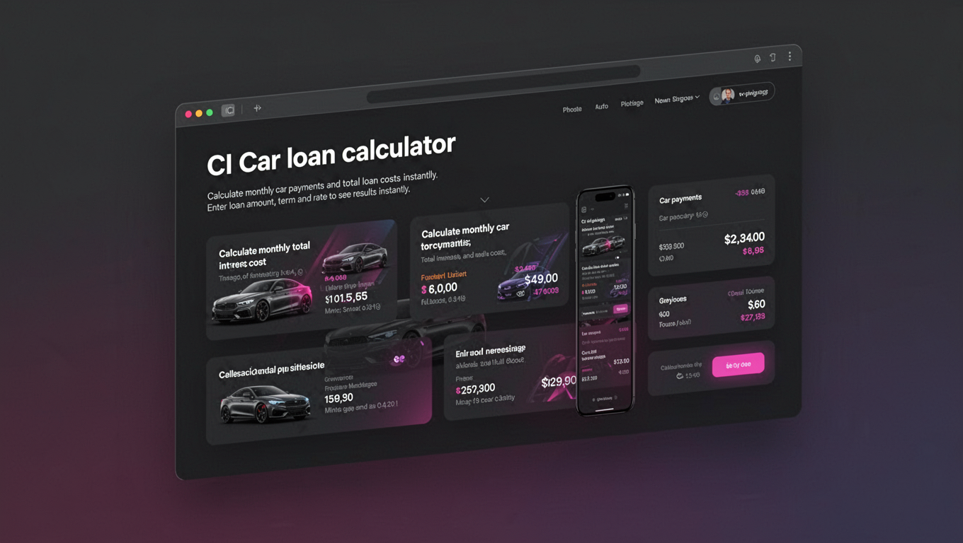 Preview of CI Car loan calculator