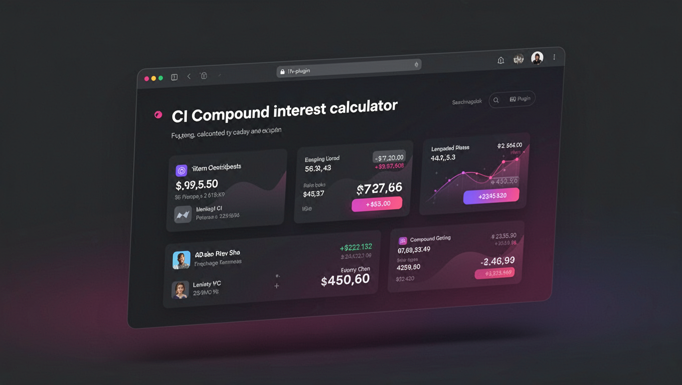 Preview of CI Compound interest calculator