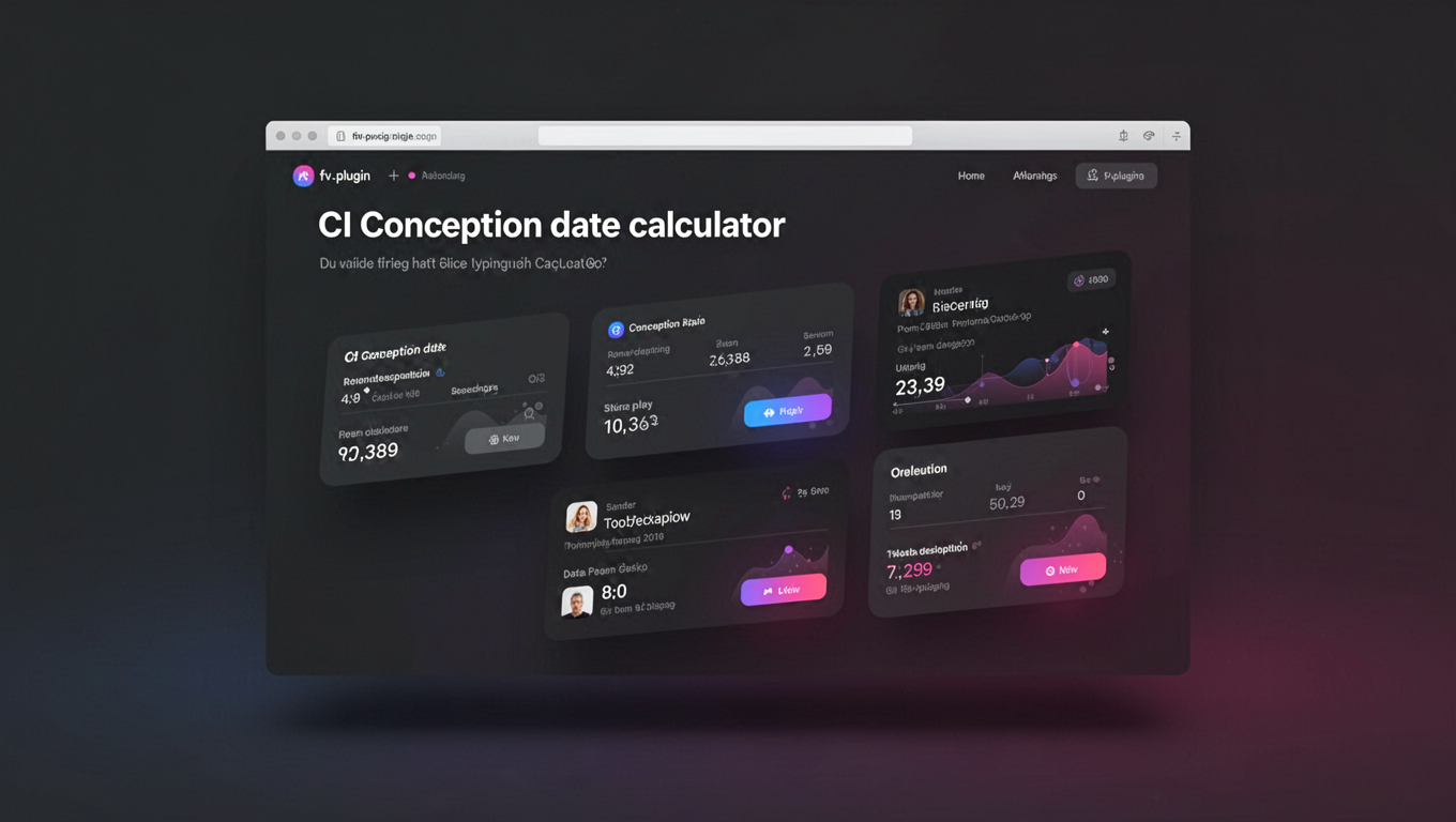Preview of CI Conception date calculator
