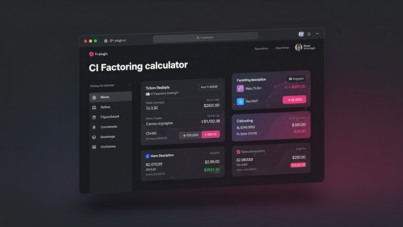 Preview of CI Factoring calculator