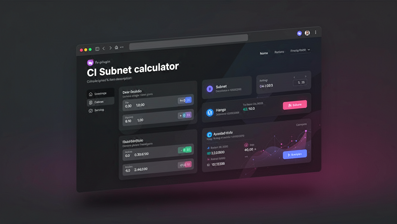 Preview of CI Subnet calculator