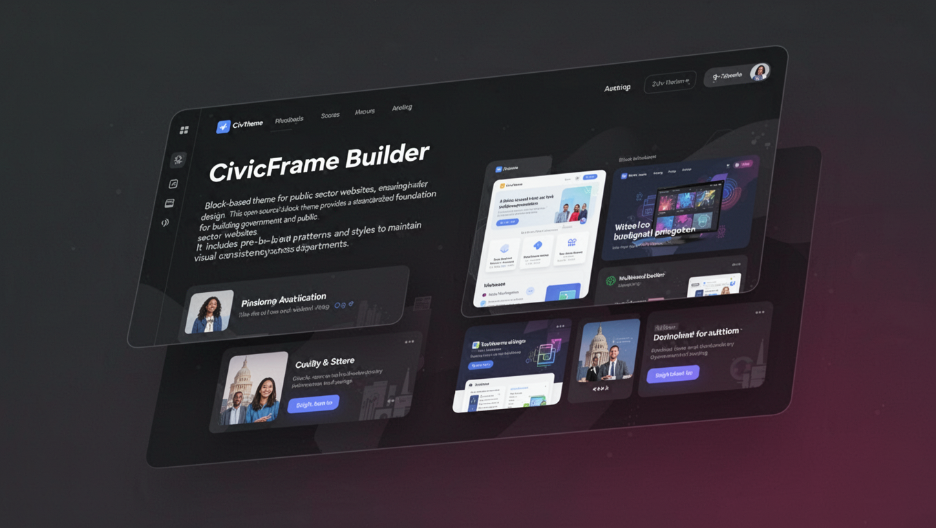 Preview of CivicFrame Builder