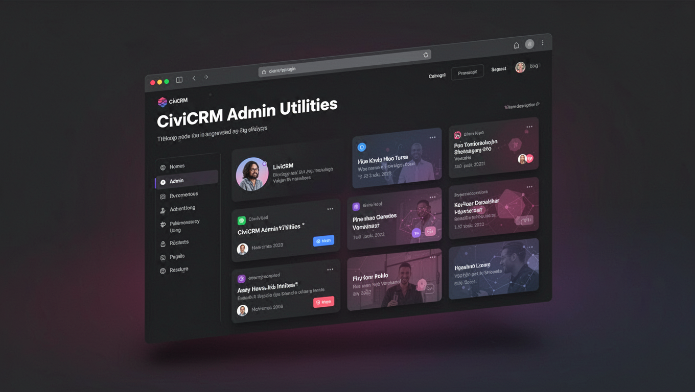 Preview of CiviCRM Admin Utilities