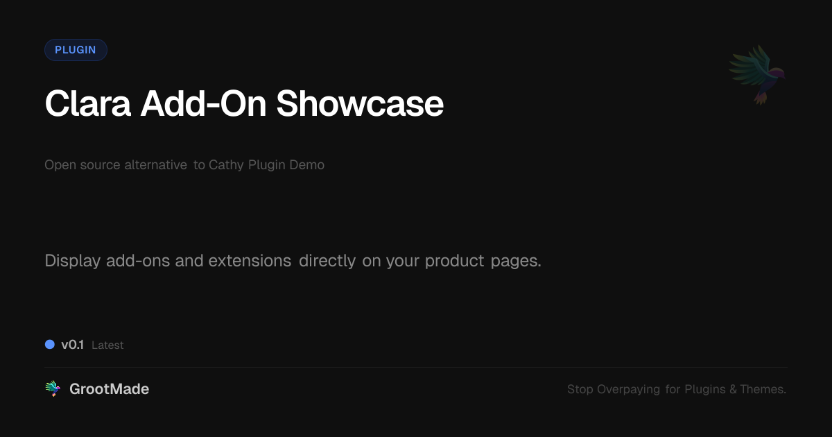 Preview of Clara Add-On Showcase