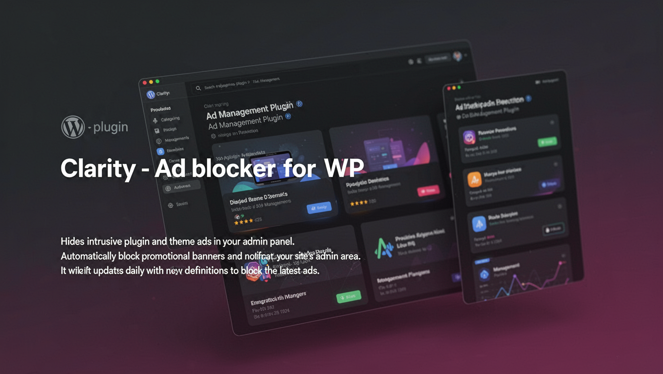 Preview of Clarity - Ad blocker for WP