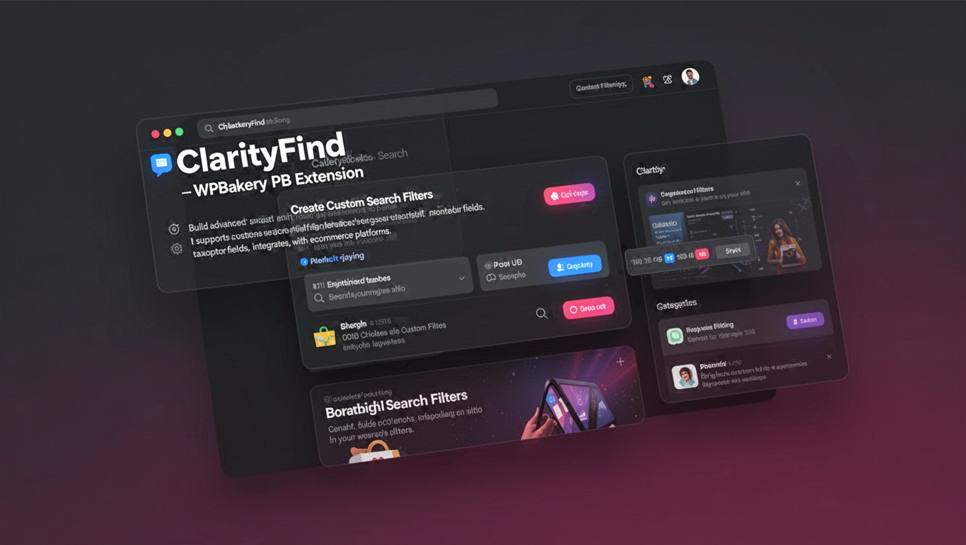 Preview of ClarityFind - WPBakery PB Extension