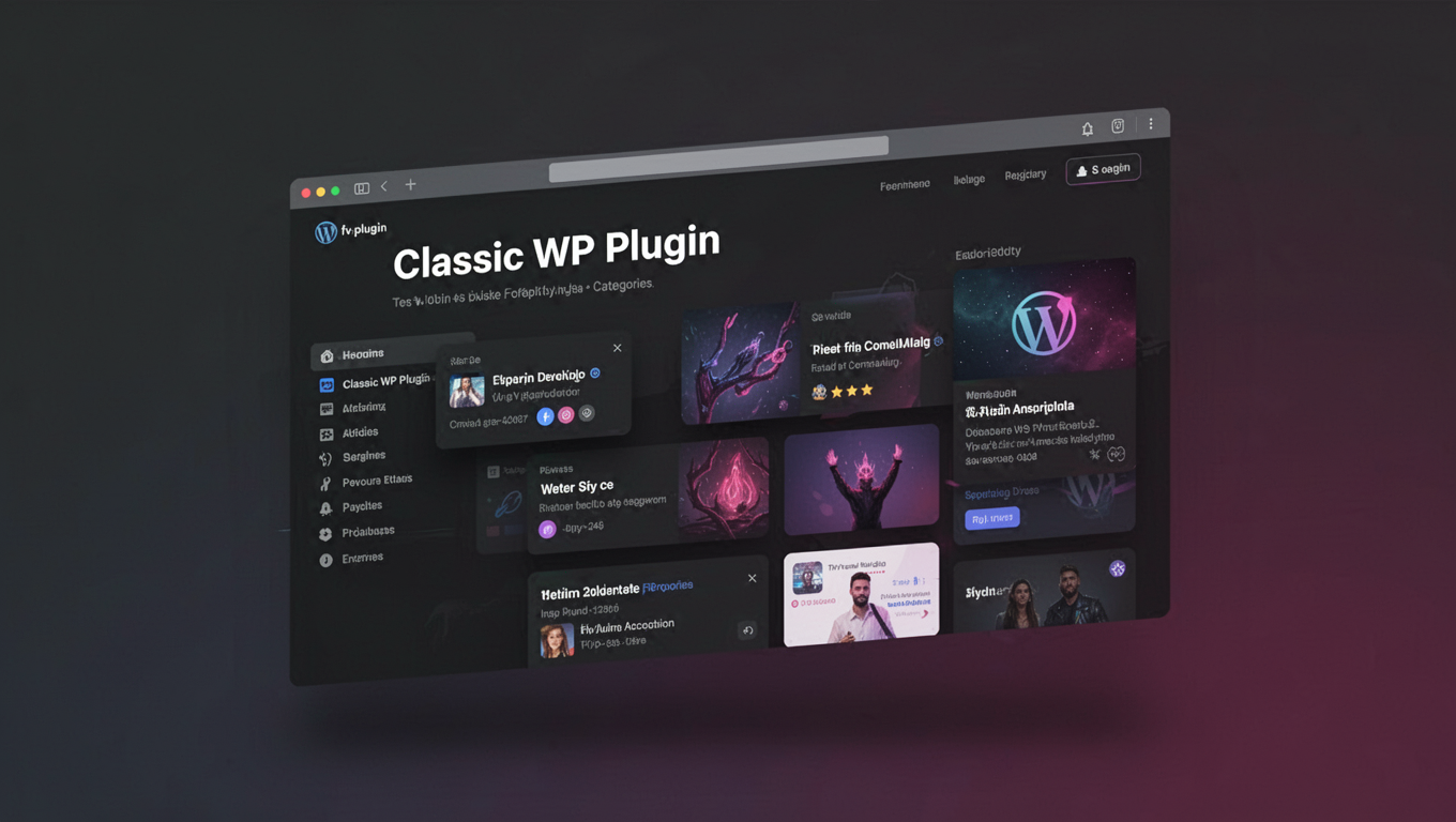 Preview of Classic WP Plugin