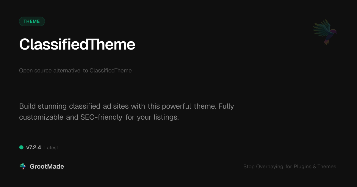 Preview of ClassifiedTheme