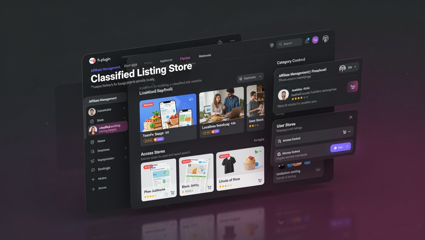 Preview of Classified Listing Store