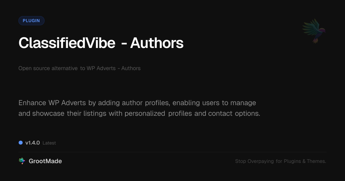 Preview of ClassifiedVibe - Authors