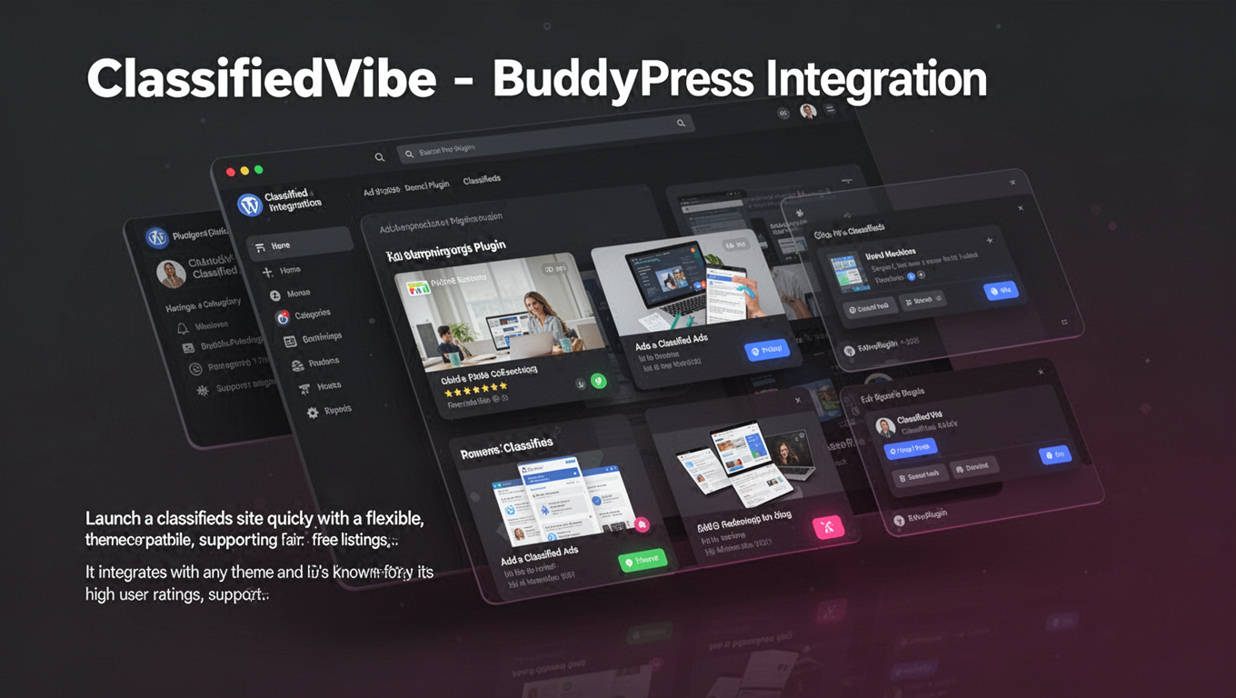 Preview of ClassifiedVibe - BuddyPress Integration
