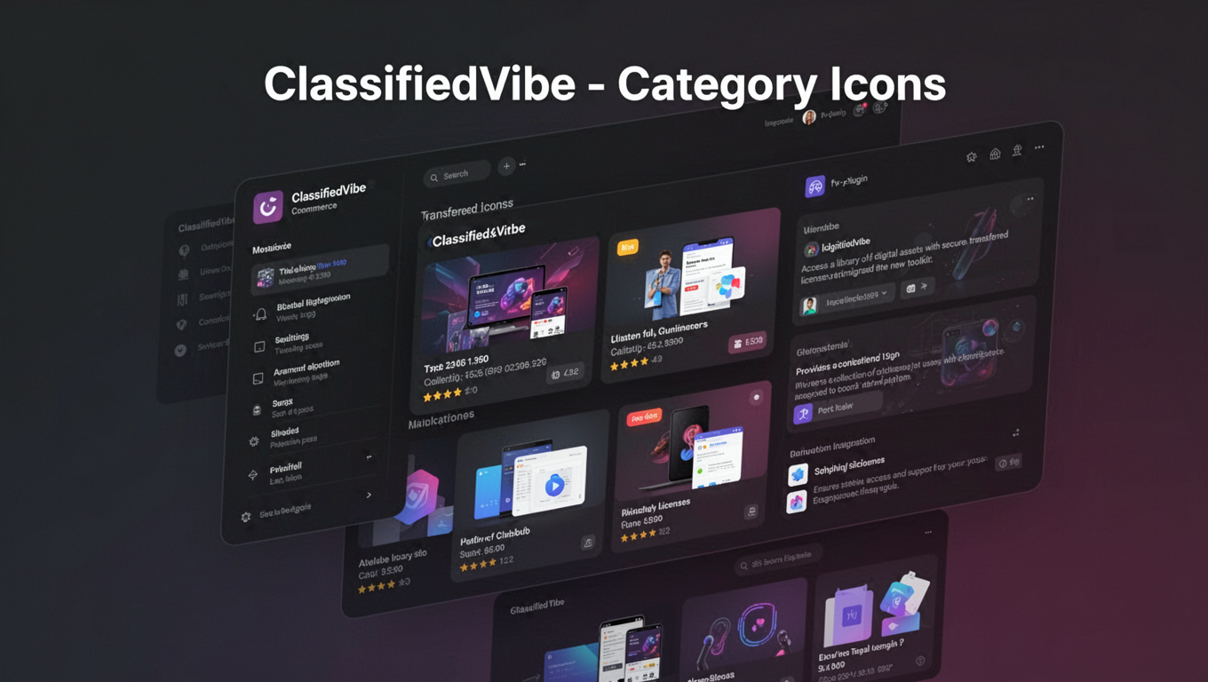 Preview of ClassifiedVibe - Category Icons