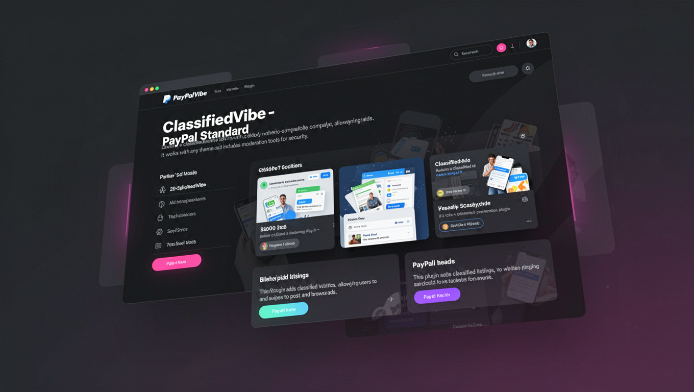 Preview of ClassifiedVibe - PayPal Standard