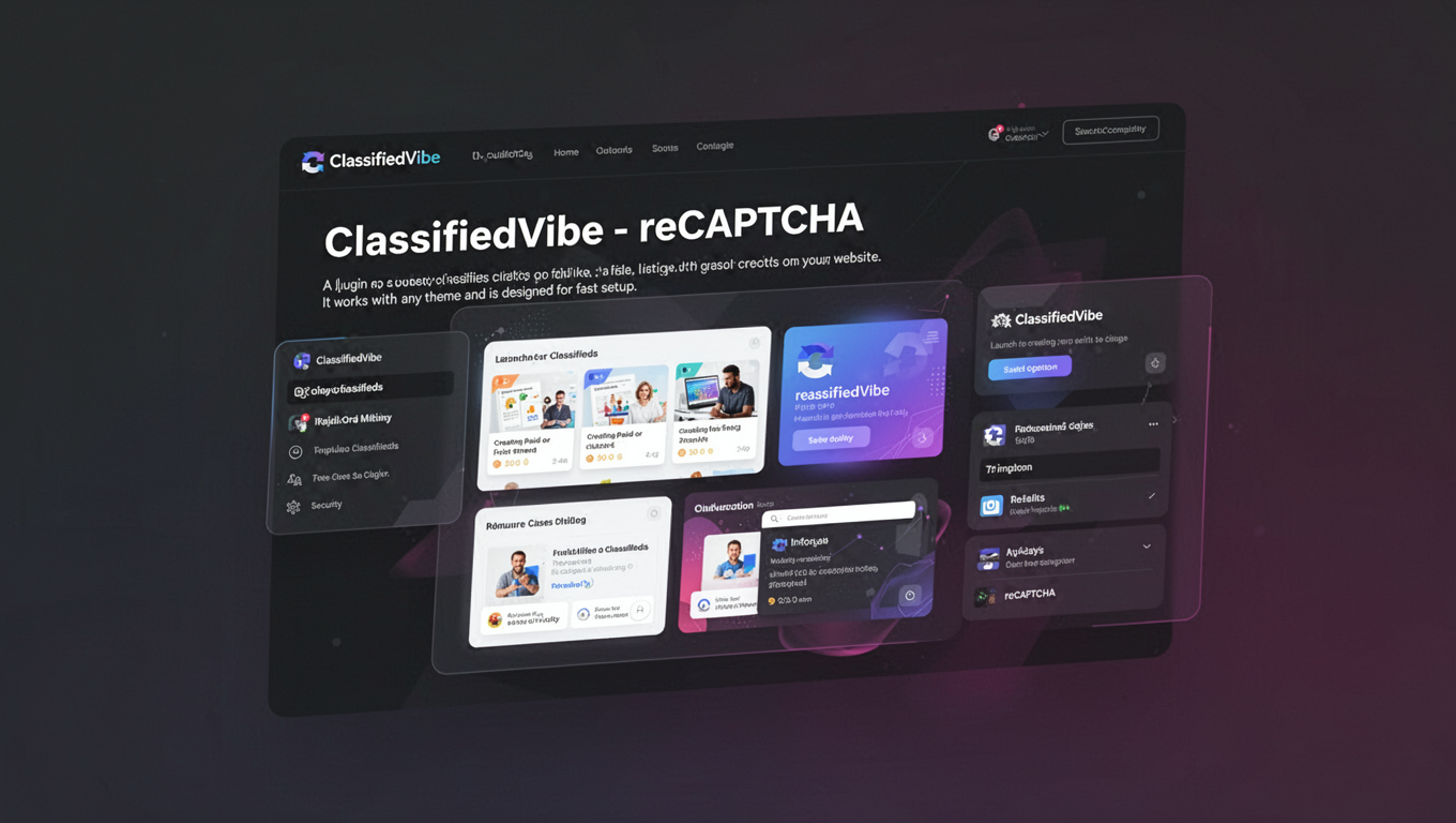 Preview of ClassifiedVibe - reCAPTCHA