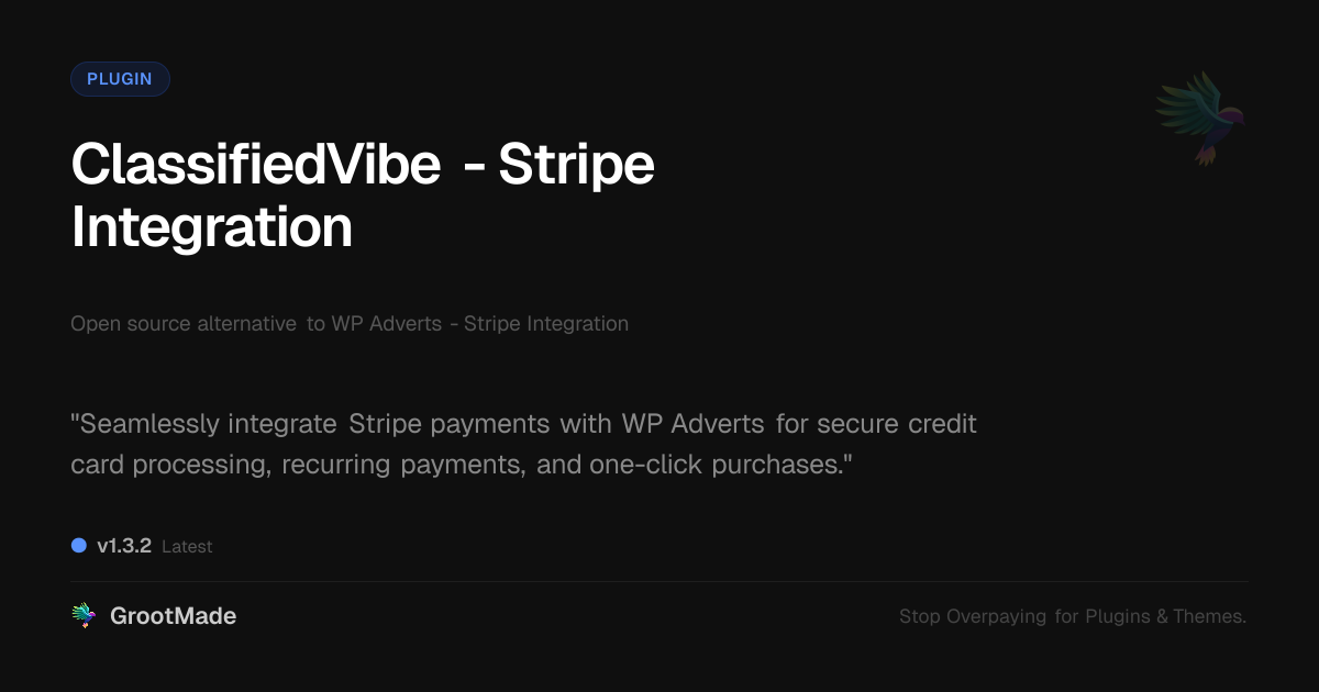 Preview of ClassifiedVibe - Stripe Integration