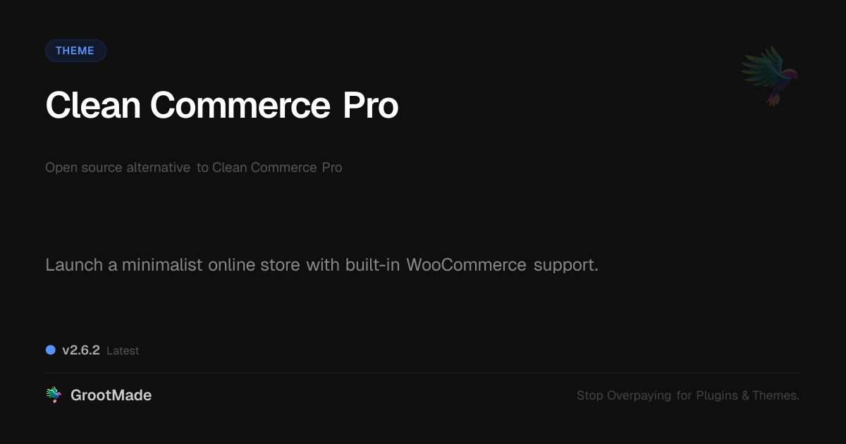 Preview of Clean Commerce Pro