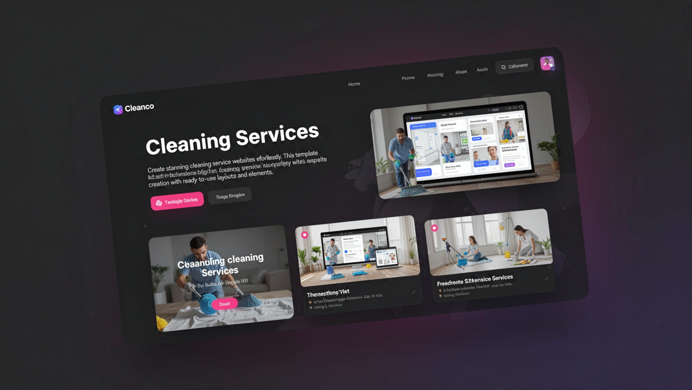 Preview of Cleanco - Cleaning Services Elementor Template Kit