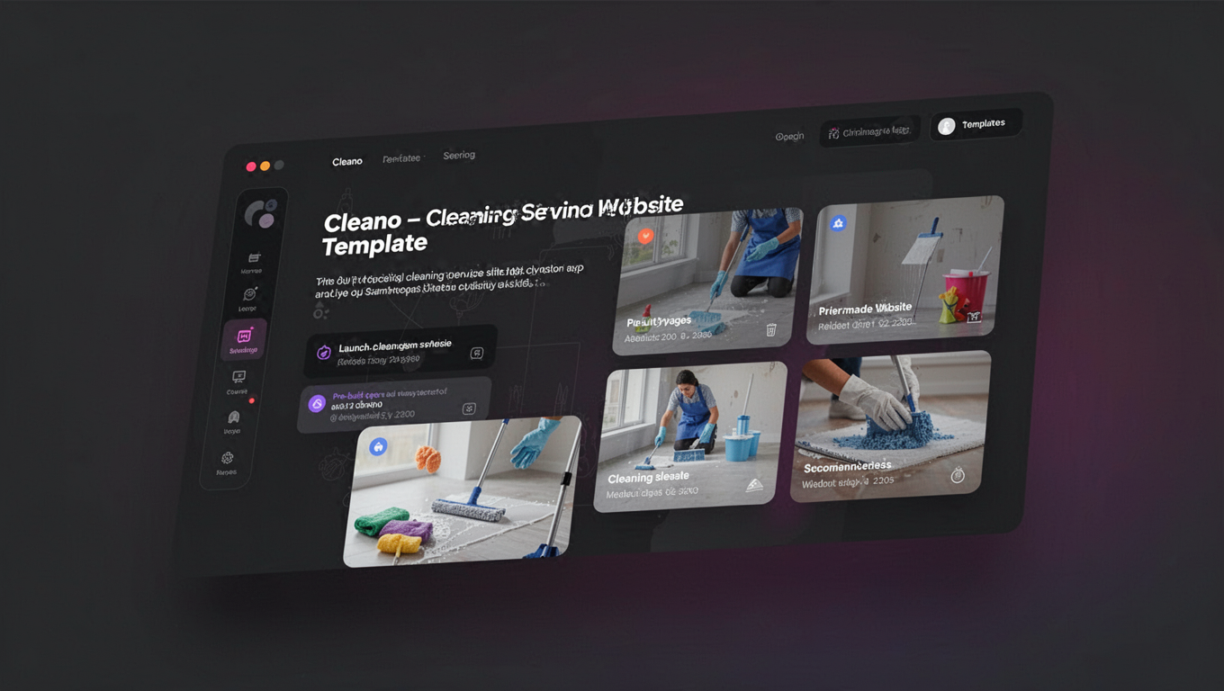 Preview of Cleano - Cleaning Service Website Template