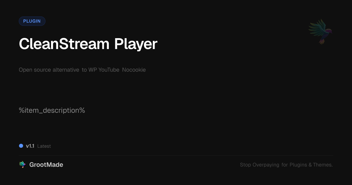 Preview of CleanStream Player