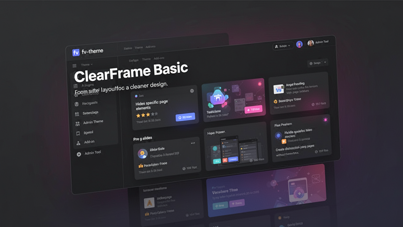 Preview of ClearFrame Basic