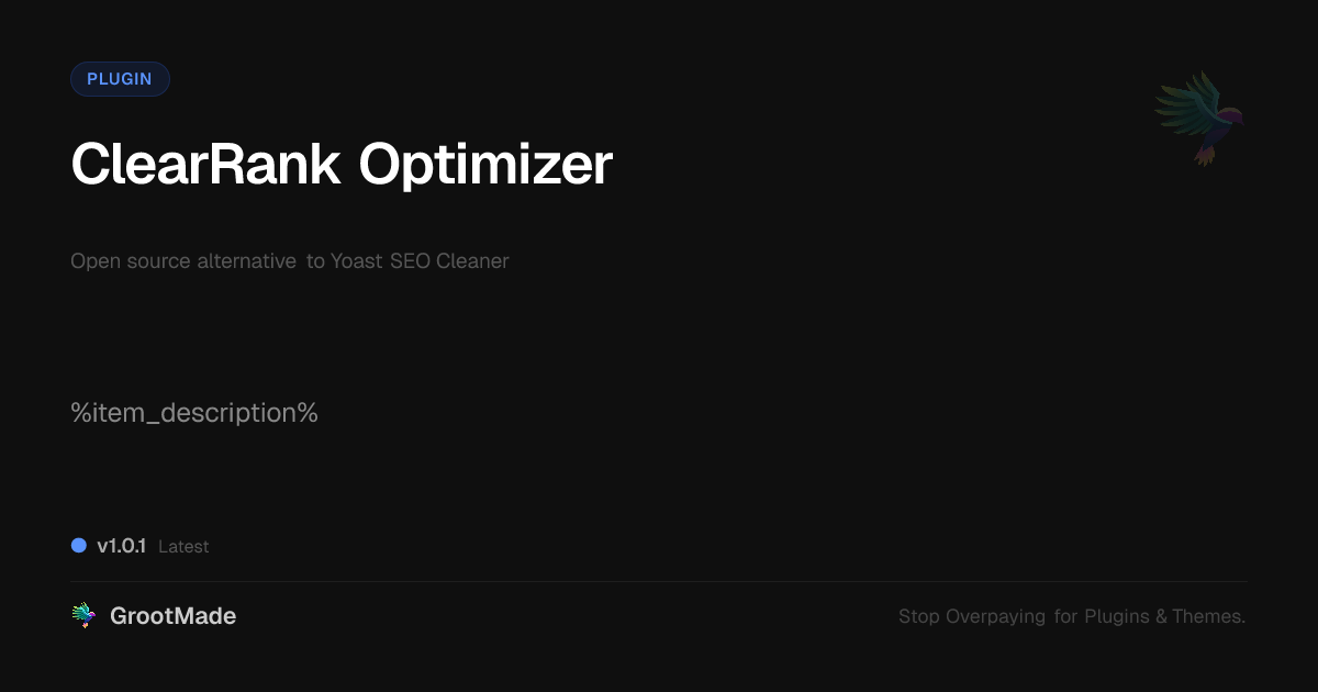 Preview of Roibox SEO Cleaner