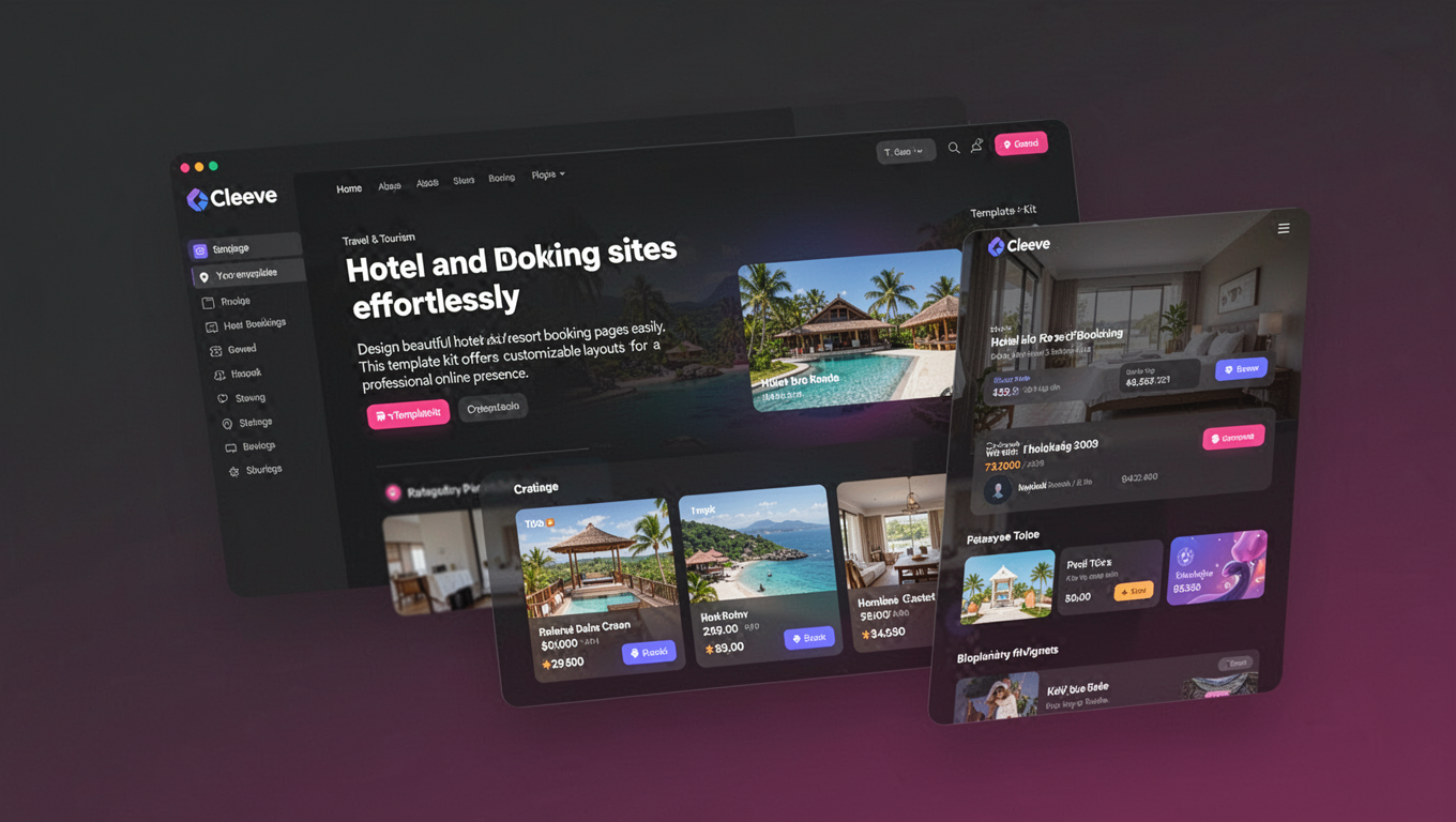 Preview of Cleeve - Hotel and Resort Booking Elementor Template Kit
