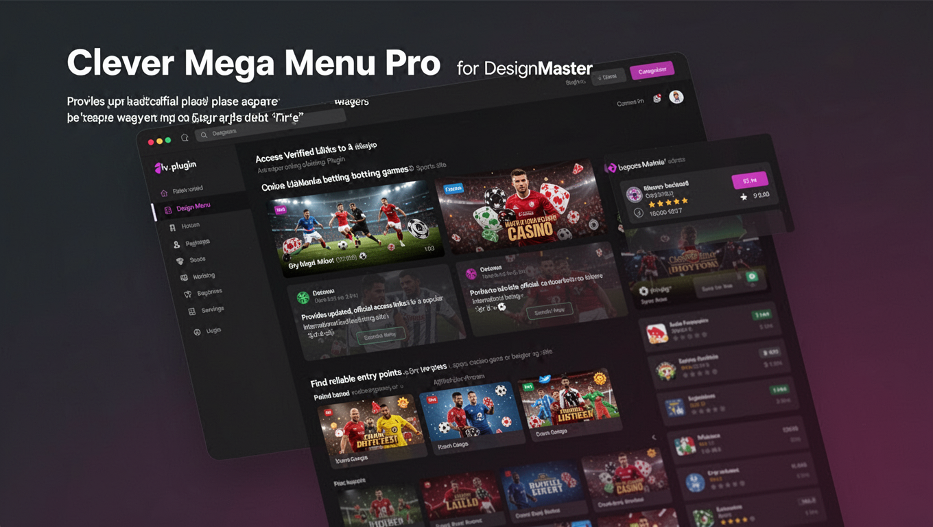 Preview of Clever Mega Menu Pro for DesignMaster
