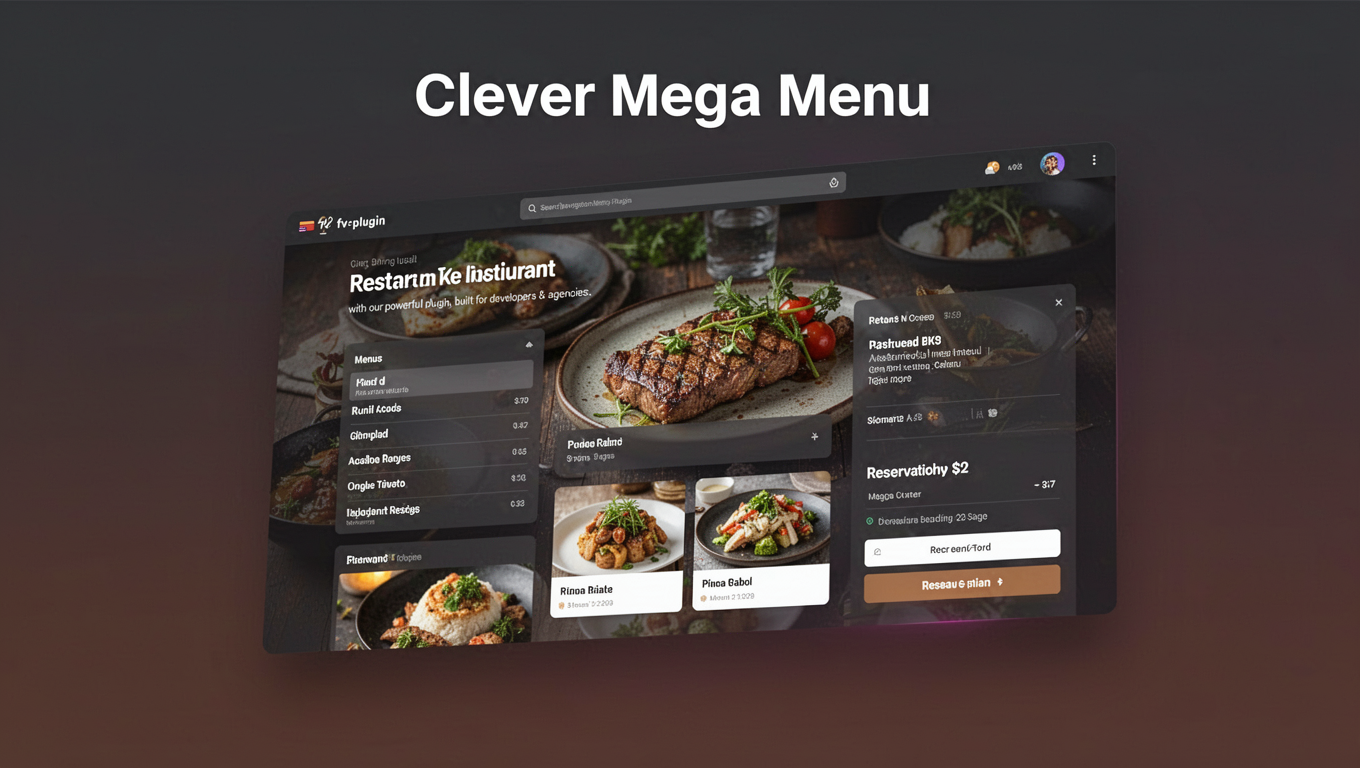 Preview of Clever Mega Menu