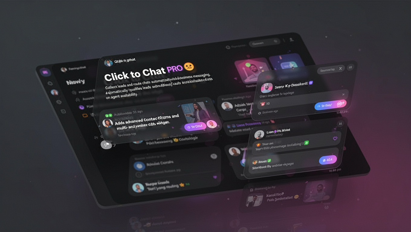 Preview of Click to Chat PRO